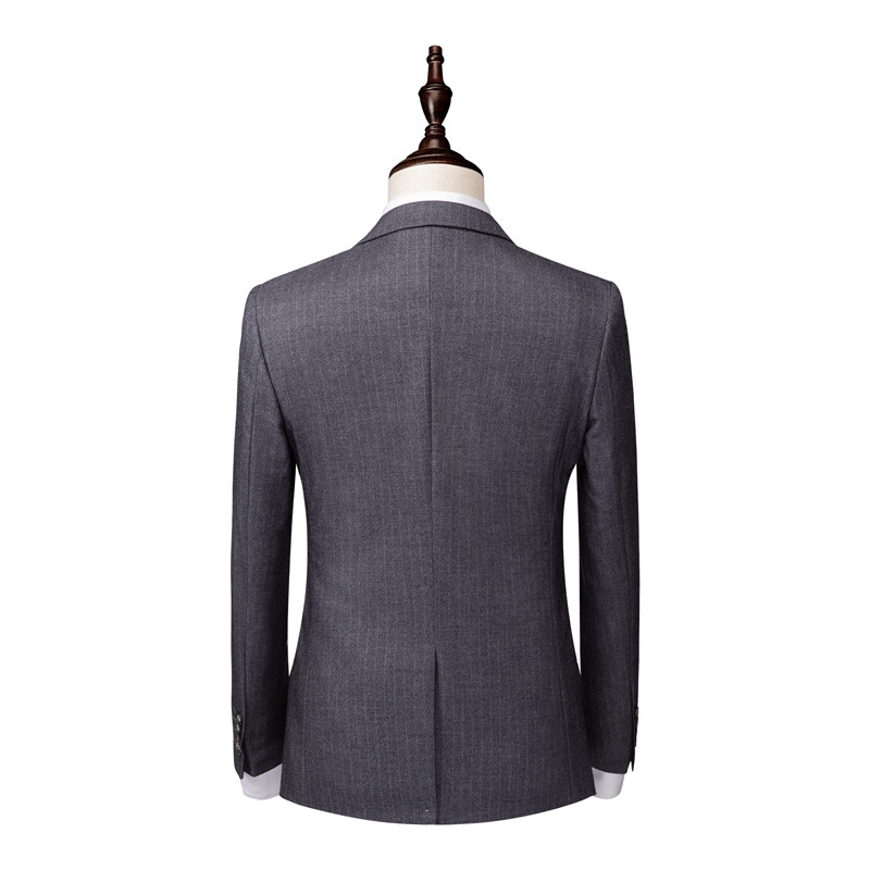 Men's suits men's business casual suit blazer with trousers and vest slim-fit striped suit wedding banquet formal suit dress