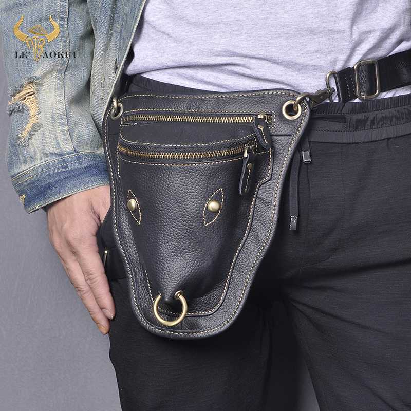 Leather Men Design Casual Travel Messenger Cross-body Sling Bag Fashion Fanny Waist Belt Pack Leg Drop Bag 833, Black
Leather Men Design Casual Travel Messenger Cross-body Sling Bag Fashion Fanny Waist Belt Pack Leg Drop Bag 833, Black