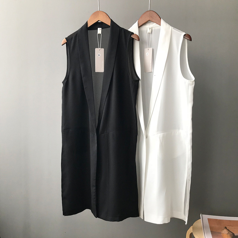 New Spring /Summer 2019 Dunne Chiffon Mouwlless Long Vest Woman Vest Female White Lady Gilet Tops, Black
New Spring /Summer 2019 Dunne Chiffon Mouwlless Long Vest Woman Vest Female White Lady Gilet Tops, Black