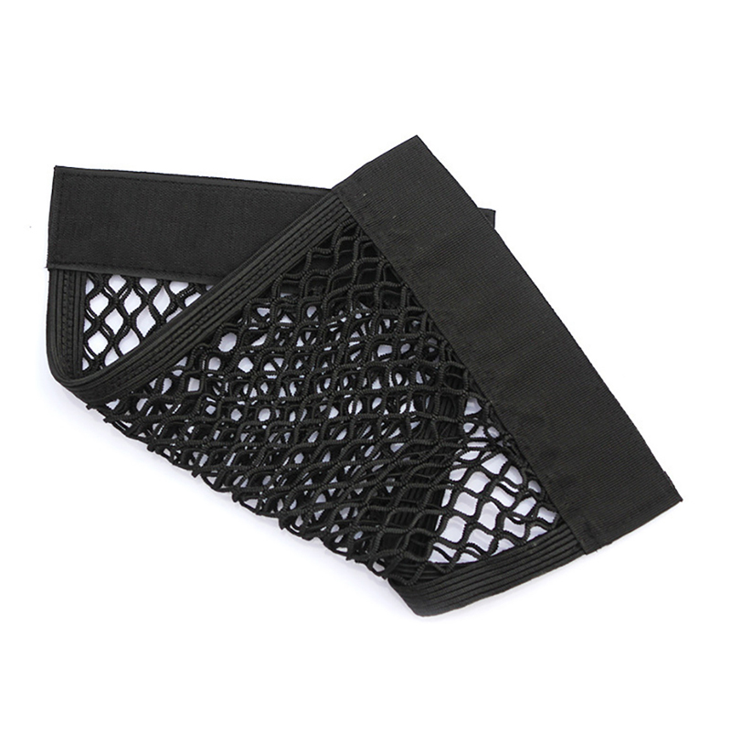 Car Back Seat Organizer Trunk Storage Bag Auto Organizer Double-deck Elastic String Net Car-styling Pocket Mesh Bag Car Accessories