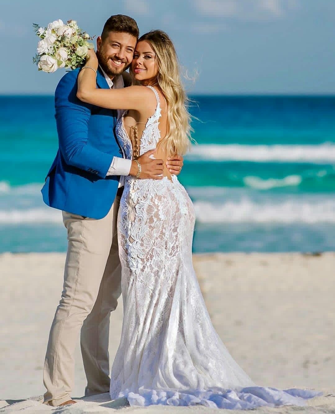 beach wedding dresses low back lace sweep train boho wedding gowns vestido de novia spaghetti straps robes de marie