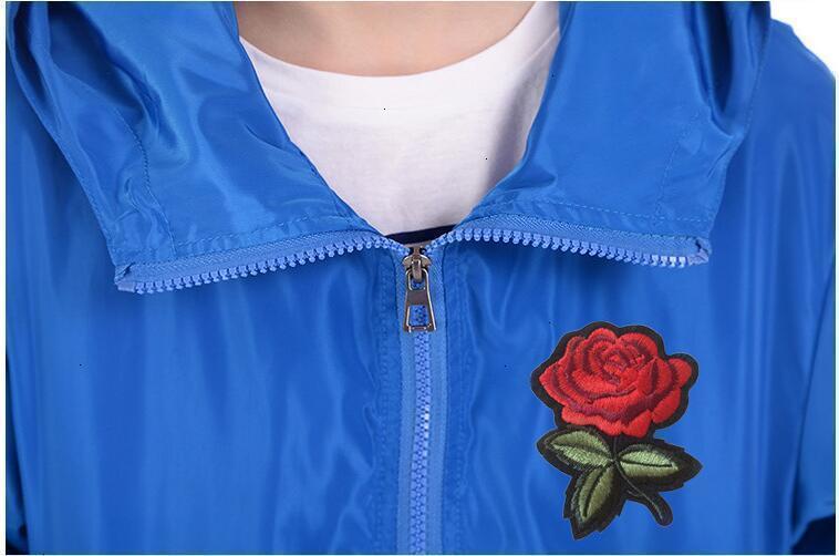 Men's shirt, spring embroidery, rose blower, men's and women's basic jacket, light clothes, 2020