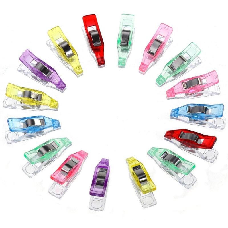 60pcs Colorful Job Foot Case Plastic Clips Hemming Sewing Craft Quilt Binding Plastic Clips Clamps Pack
60pcs Colorful Job Foot Case Plastic Clips Hemming Sewing Craft Quilt Binding Plastic Clips Clamps Pack