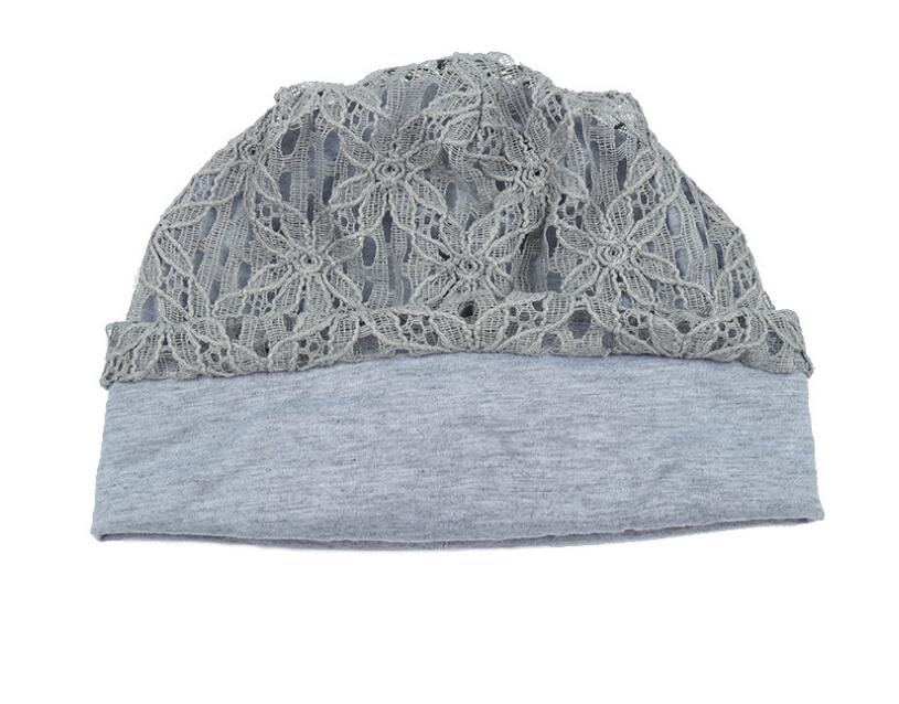 Women Lace Flower Slouchy Baggy Head Cap Chemo Beanie Cancer Hat Turban Ms. lace month warm chemotherapy hat cappello donna GB1331