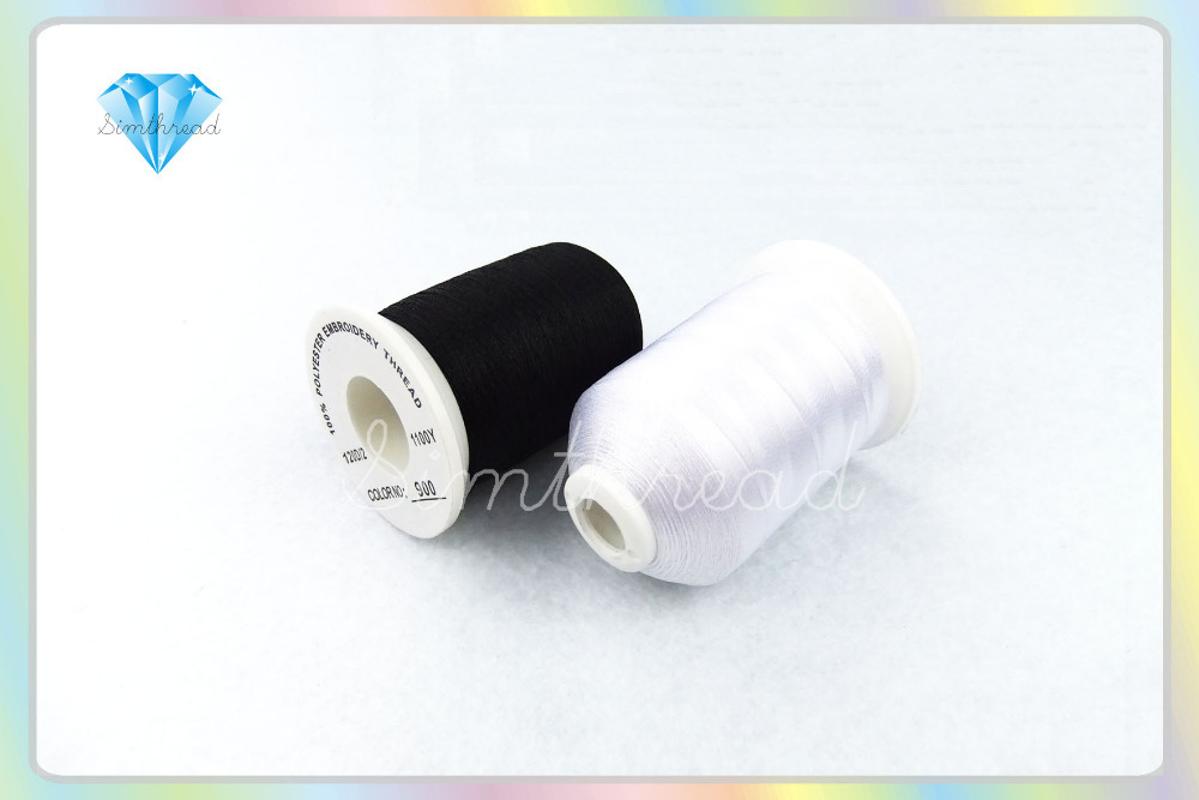 Simthread 120D/2 Polyester Embroidery Machine Thread - 6 Spools, 1000M Each, with 2pcs Type A Bobbins Thread, 6 white
Simthread 120D/2 Polyester Embroidery Machine Thread - 6 Spools, 1000M Each, with 2pcs Type A Bobbins Thread, 6 white
