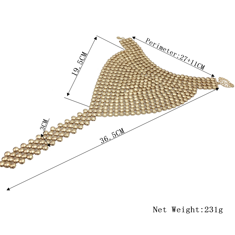 Manilai Fashion Metal Chokers Jewelry Neck Bib Collar Torques Long Chain Tassels Statement Necklaces Pendants Women Gift J190625