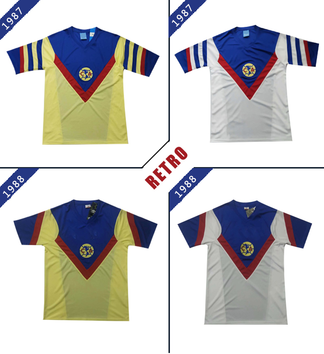 1987 1988 CLUB AMERICA RETRO SOCCER JERSEYS 87 88 MEXICO LEAGUE Vintage JERSEY FOOTBALL SHIRTS, Black;yellow
1987 1988 CLUB AMERICA RETRO SOCCER JERSEYS 87 88 MEXICO LEAGUE Vintage JERSEY FOOTBALL SHIRTS, Black;yellow