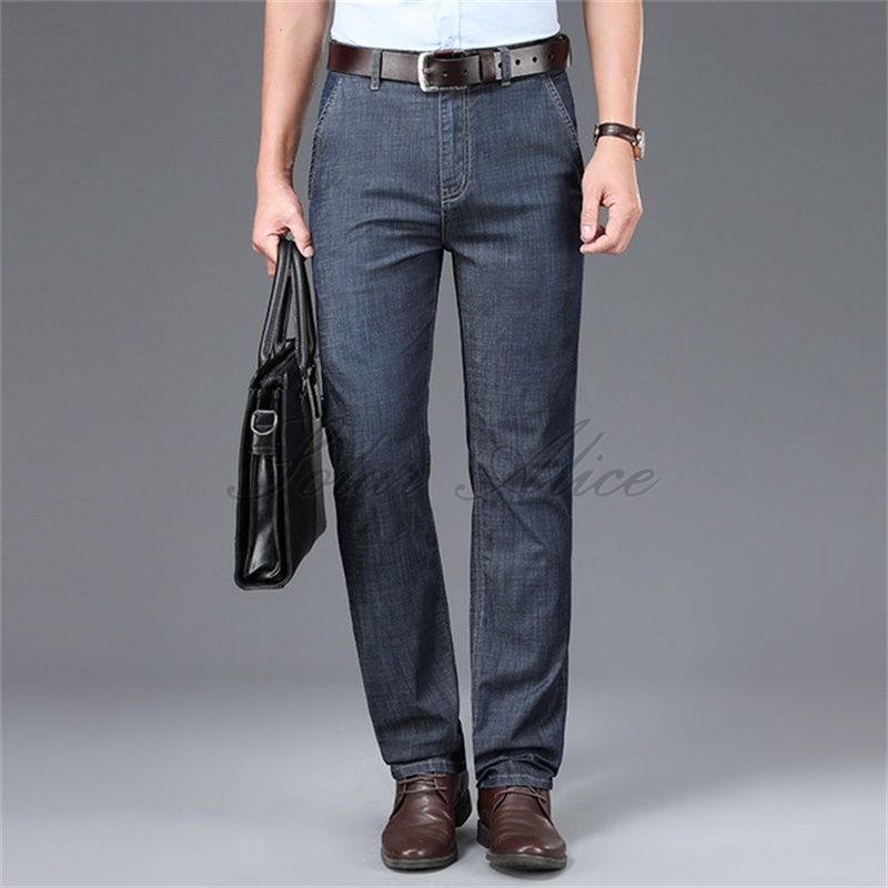 Free Shipping 2020 Four Seasons Men's New High Waist Straight Jeans Elastic Thin Thin Middle-aged and Casual Pants, Light gray
Free Shipping 2020 Four Seasons Men's New High Waist Straight Jeans Elastic Thin Thin Middle-aged and Casual Pants, Light gray