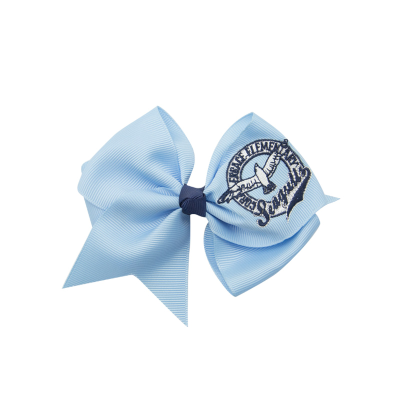 5 inch embroidery hair bows Private custom bow accept Customized hair clip Ribbon accessory
5 inch embroidery hair bows Private custom bow accept Customized hair clip Ribbon accessory