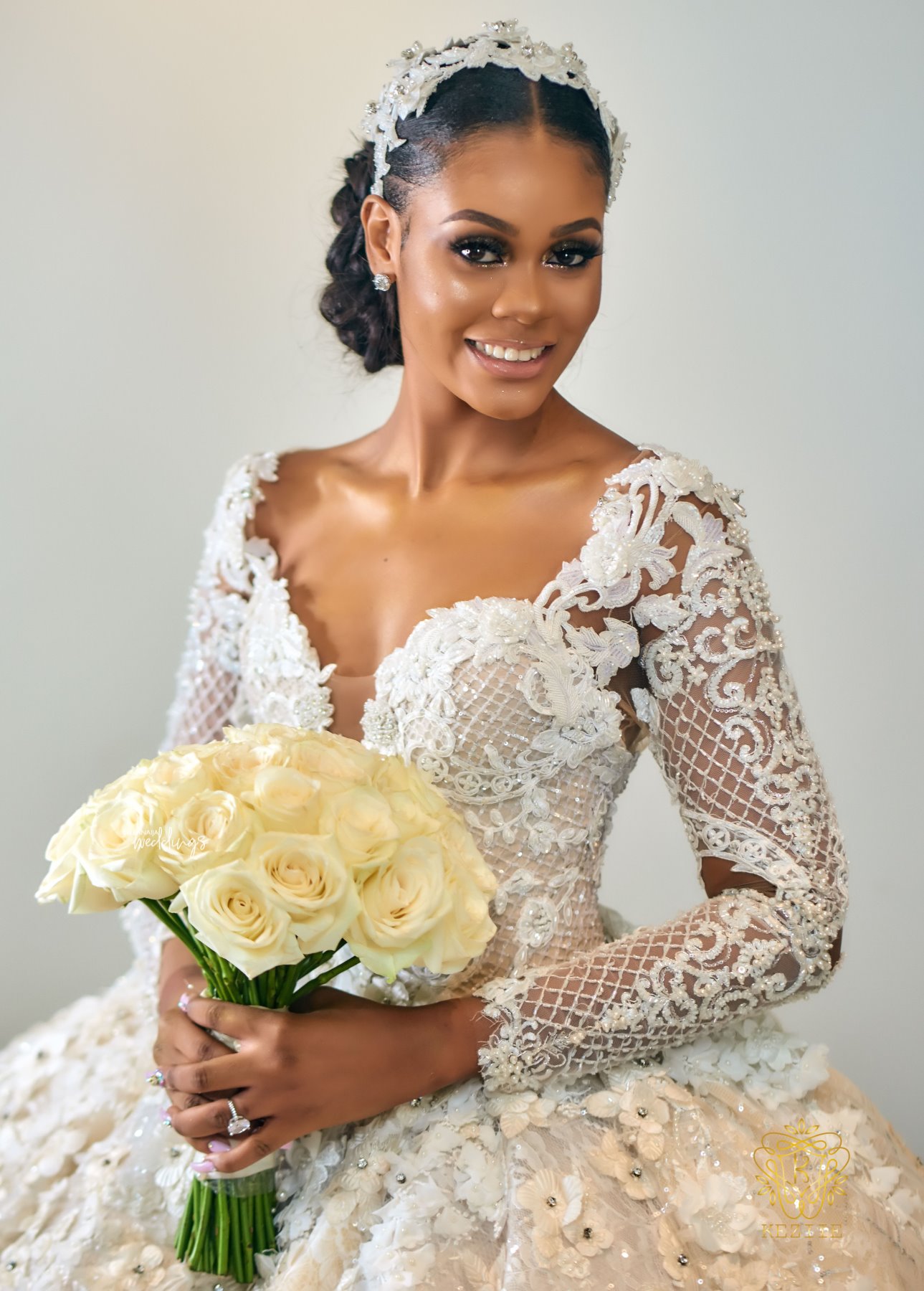 luxurious sexy arabic plus size wedding dresses backless long sleeves crystals bridal dresses stunning wedding gowns