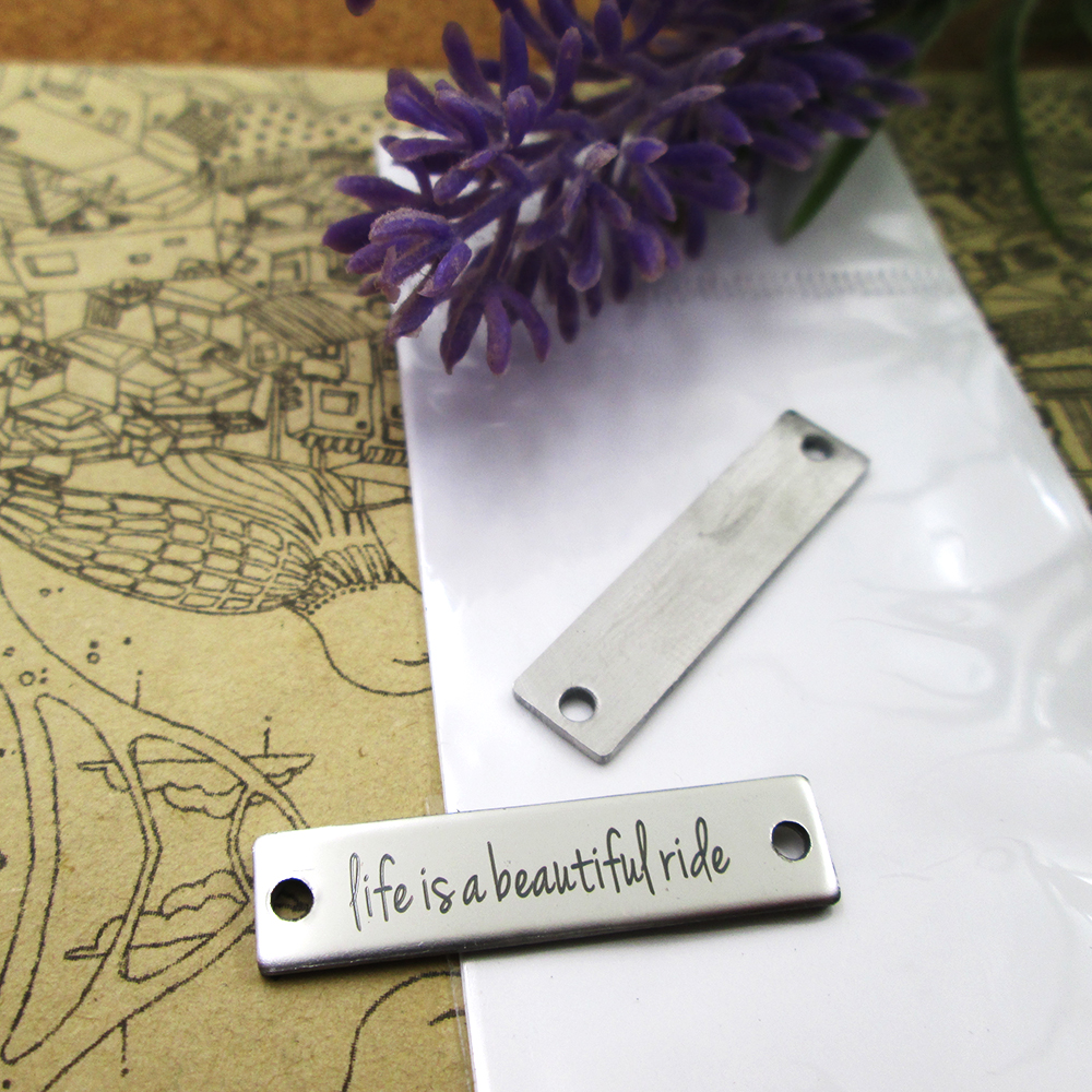 40pcs--"Life is A Beautiful Ride Connector"stainless steel charms more style for choosing DIY Charms pendants for necklace
40pcs--"Life is A Beautiful Ride Connector"stainless steel charms more style for choosing DIY Charms pendants for necklace