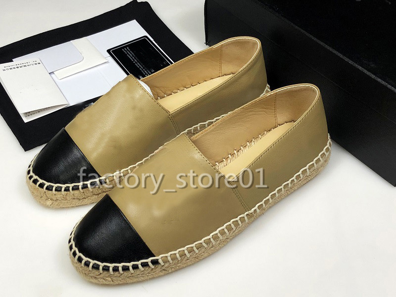 Classic Summer Sandals Luxury Espadrilles Fisherman Shoes Low Heel Leather Leisure Designer Shoes Sneakers Many Color Size 35-41