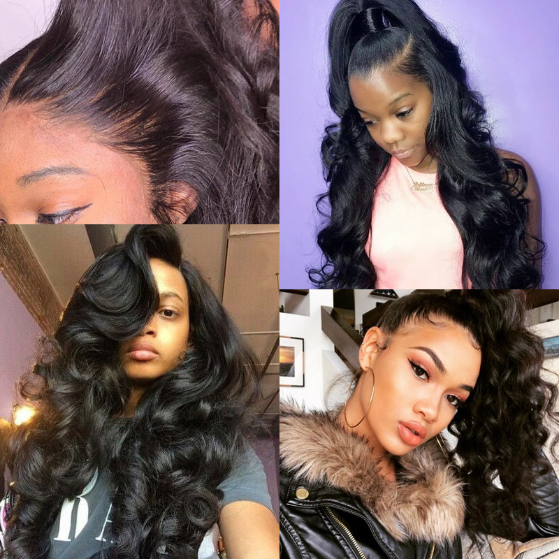 Ishow 10A Brazilian Water Wave Remy Human Hair Bundles Weft 3/4 PCS Kinky Curly Indian Extensions Loose Deep Body Straight for Women All Ages Natural 