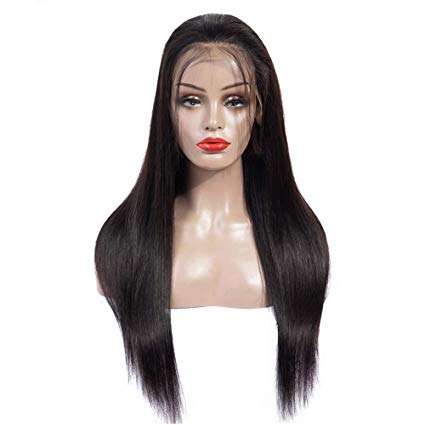 360 Lace Frontal Human Hair Wigs with Baby Hair for Black Women 150 Density lace front Straight Hair Wigs Pre Plucked