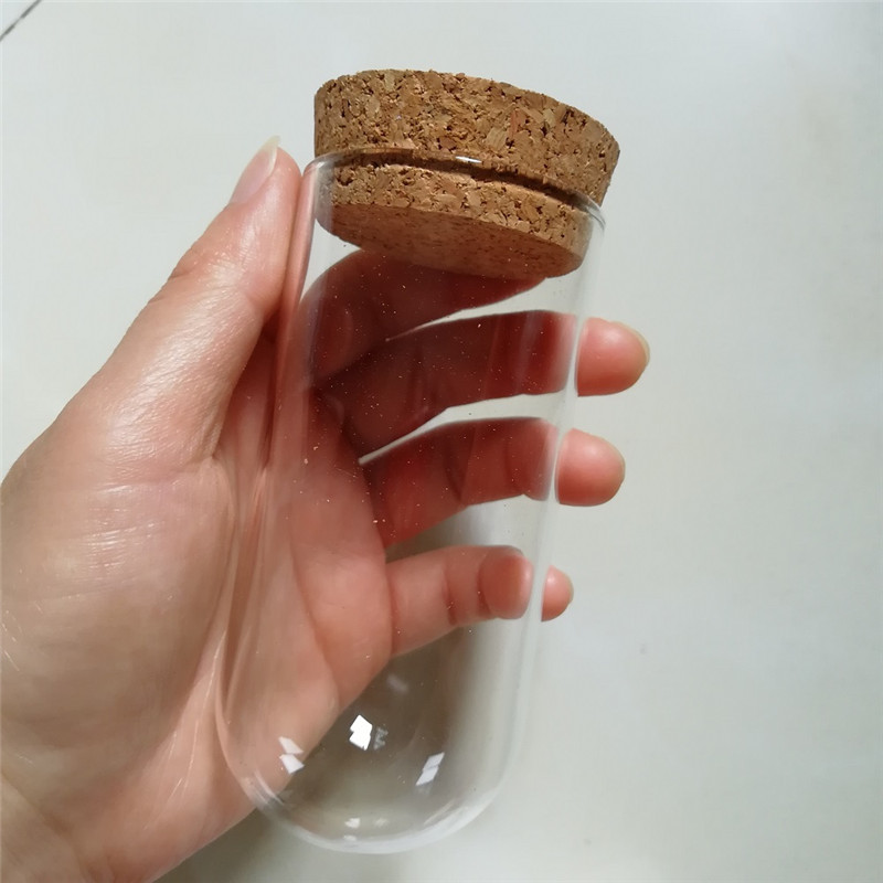 20 x Glass Dome Cover Cloche Bell Jar With Round Cork Base Table Garden Wedding DIY Display Case D5X H10cm