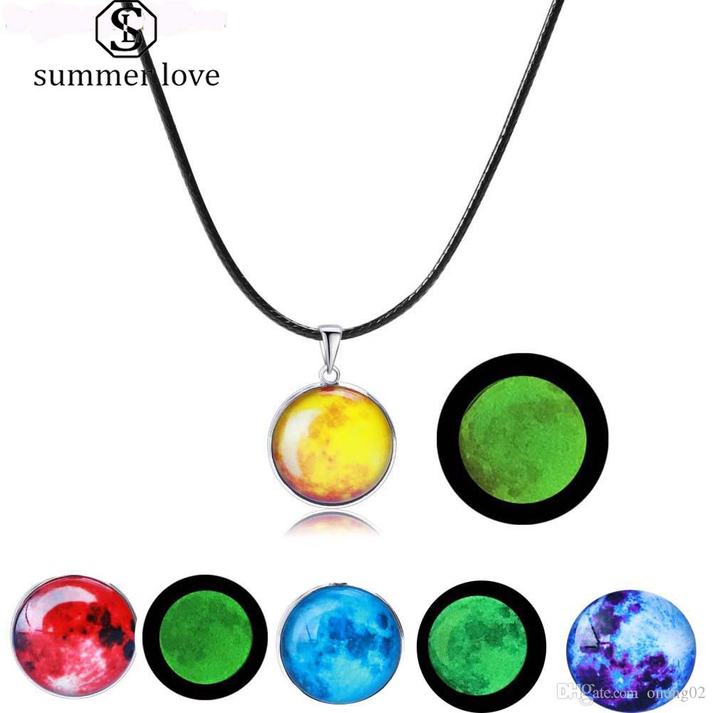 High Quality Stainless Steel Glowing In the Dark Universe Necklace for Women Kids Galaxy Nebula Solar System Glass Pendant Leather Necklace
High Quality Stainless Steel Glowing In the Dark Universe Necklace for Women Kids Galaxy Nebula Solar System Glass Pendant Leather Necklace