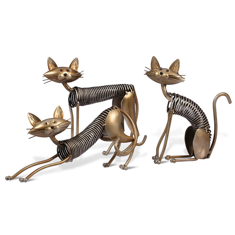 Metal Spring Cat Sculpture Crafts Simple Modern Iron Cat Craftwork Creative Animal Gift Decoration Living Room Study Room Ornaments
Metal Spring Cat Sculpture Crafts Simple Modern Iron Cat Craftwork Creative Animal Gift Decoration Living Room Study Room Ornaments