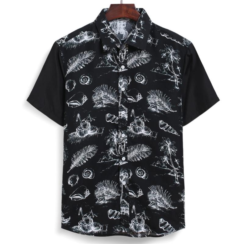 Men Shirts Summer Hawaiian Shirt Casual Short Sleeve Tropical Print Shirts Patchwork Button Down Loose Shirt For Men Clothing, Black
Men Shirts Summer Hawaiian Shirt Casual Short Sleeve Tropical Print Shirts Patchwork Button Down Loose Shirt For Men Clothing, Black
