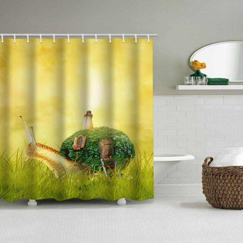Snail on the grass polyester printed bathroom shower curtain waterproof and mildew comes with hooks without punching multiple si
Snail on the grass polyester printed bathroom shower curtain waterproof and mildew comes with hooks without punching multiple si