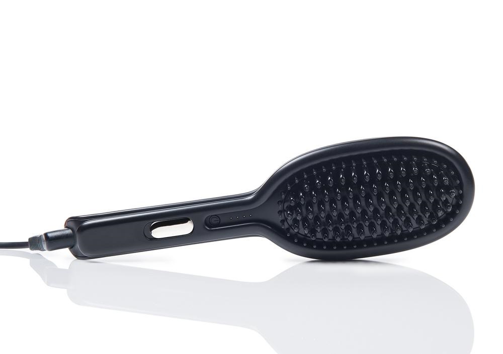 Furniture Accessories Glossie Ceramic Styling Brush 3-in-1 Multifunctional Tools Hair Straightener Brushes Comb Flat Iron & Curling