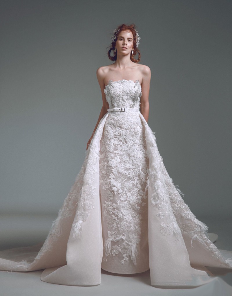 2019 Ashi Studio Prom Dresses Strapless Lace Beads Feather Backless Evening Gowns Custom Formal Party Dress Vestido De Festa
