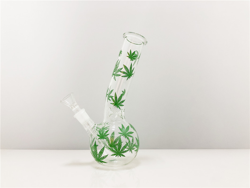 7.5 Inch Bent Neck Beaker Maple Leaf pattern glass bongs dab rigs mini Bong Glass water pipes hookahs with 14mm bowl
7.5 Inch Bent Neck Beaker Maple Leaf pattern glass bongs dab rigs mini Bong Glass water pipes hookahs with 14mm bowl