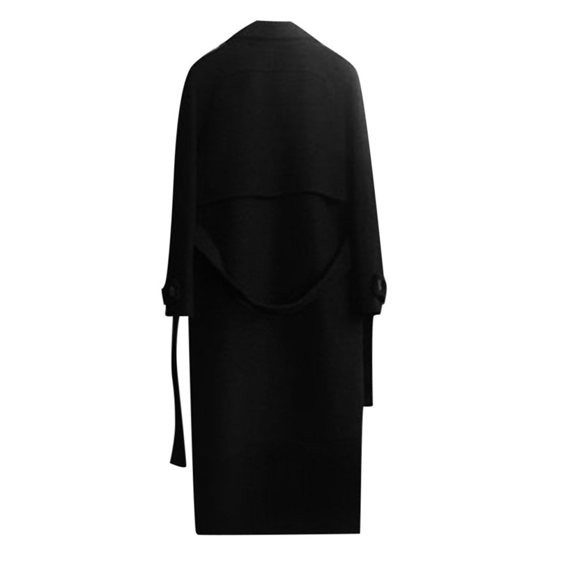 Fashion Wool Blend Female Autumn And Winter Coat Women Long-sleeved Casual Medium Long Slim Overcoat #4n20