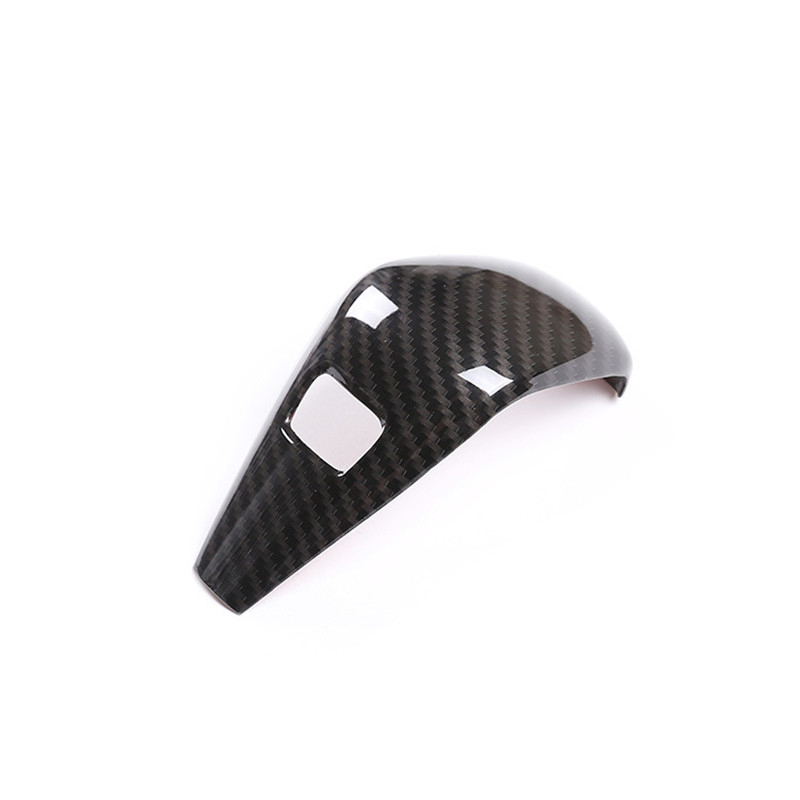 Carbon Fiber Style Gear Shift Handle Sleeve Button Cover Sticker For BMW 3 Series G20 G28 ABS Interior Accessories7810090