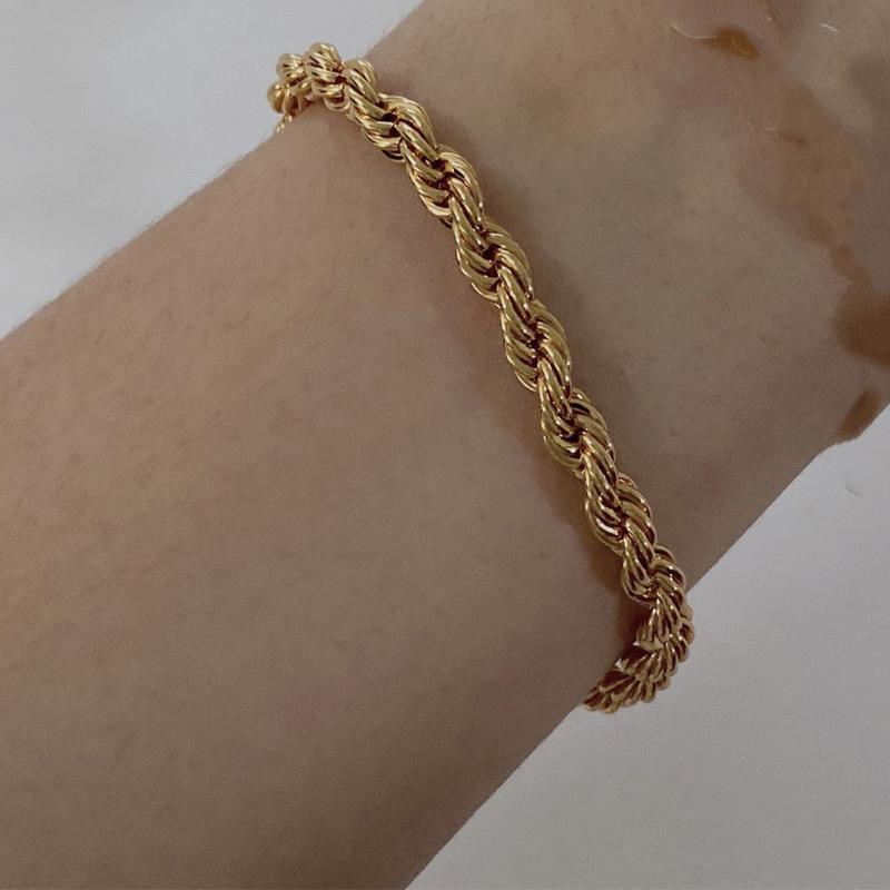 Other Bracelets Tassel Style Trendy Wild Twist Chain 5MM Thick Bracelet Necklace Clavicle 24k Color Jewelry
Other Bracelets Tassel Style Trendy Wild Twist Chain 5MM Thick Bracelet Necklace Clavicle 24k Color Jewelry