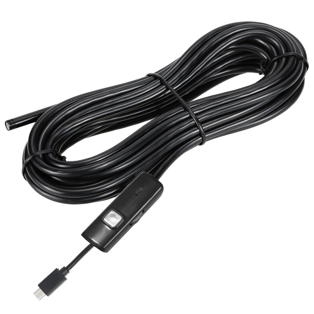 7MM Endoscope Camera USB Mini Waterproof 0.5-10M Hard Soft Cable Snake Tube Inspection Borescope Cameras For Android Smartphone Loptop PC Notebook 6 L