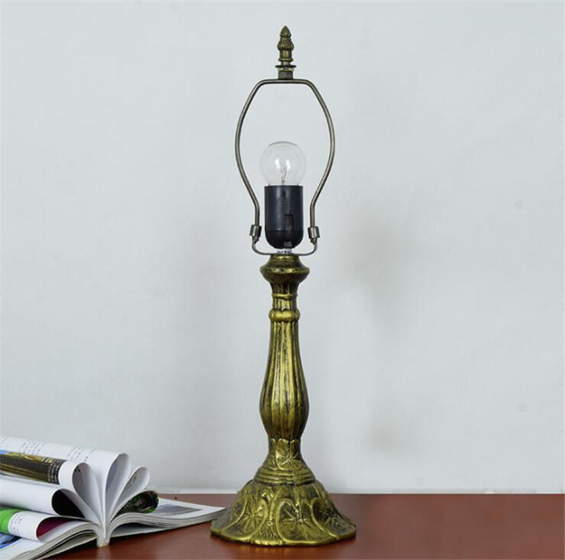 Retro Tiffany stained glass lights living room bedroom bedside table lamp European grape deco table lampsTF018