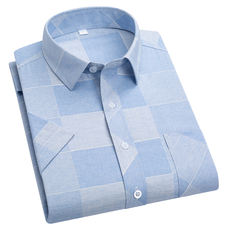 Conventional version summer fresh linen prints lapel short-sleeved men's shirts, Gd611
Conventional version summer fresh linen prints lapel short-sleeved men's shirts, Gd611