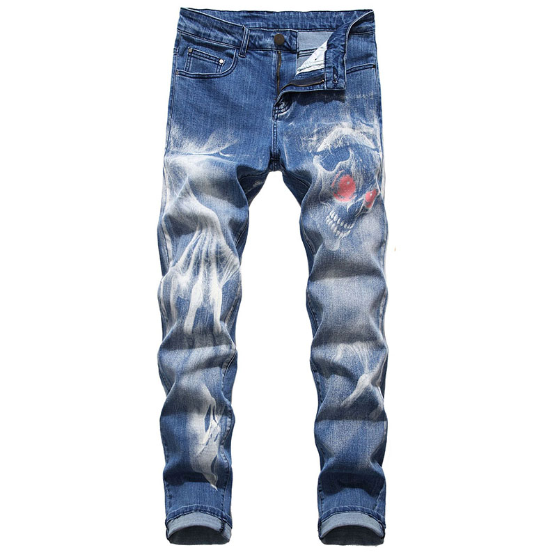 New Mens jeans 3D Printing Skinny casual Runway elastic jeans Straight denim pants Washed high quality, T-916
New Mens jeans 3D Printing Skinny casual Runway elastic jeans Straight denim pants Washed high quality, T-916