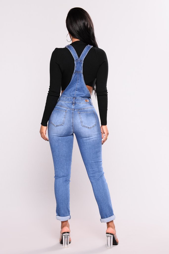 hot sale Women Overalls Straps Jeans Female Basic Classic Pencil Blue Denim Pants Ripped Hole Stretch Rompers Jumpsuit Jeans