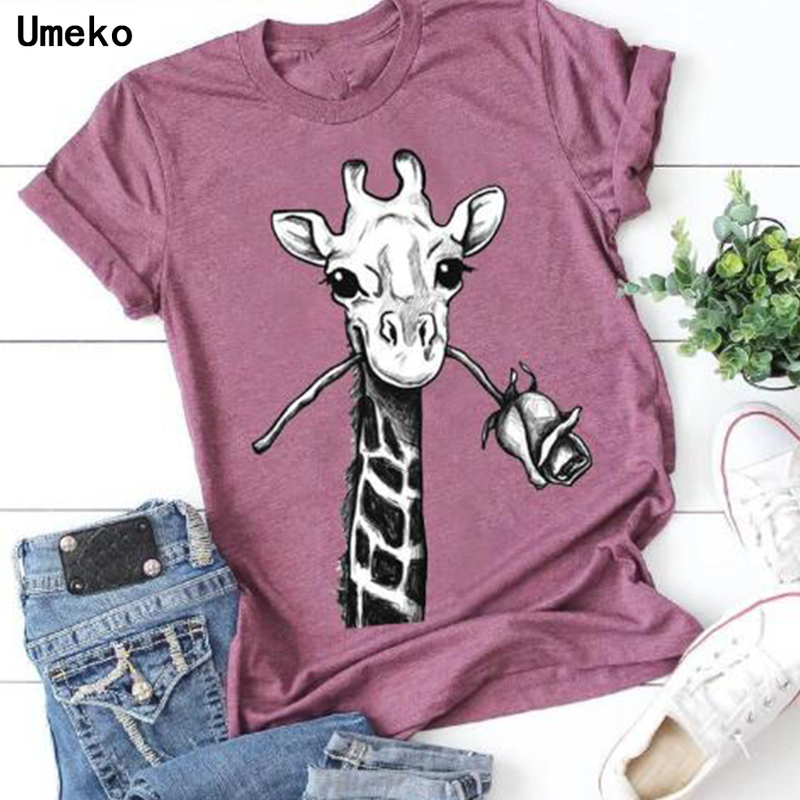 Summer Fashion 2020 Giraffe Print T Shirt for Women O-Neck Short Sleeve Tees Tops Burgundy Casual 5XL Plus Size Tshirt Clothes, Black
Summer Fashion 2020 Giraffe Print T Shirt for Women O-Neck Short Sleeve Tees Tops Burgundy Casual 5XL Plus Size Tshirt Clothes, Black