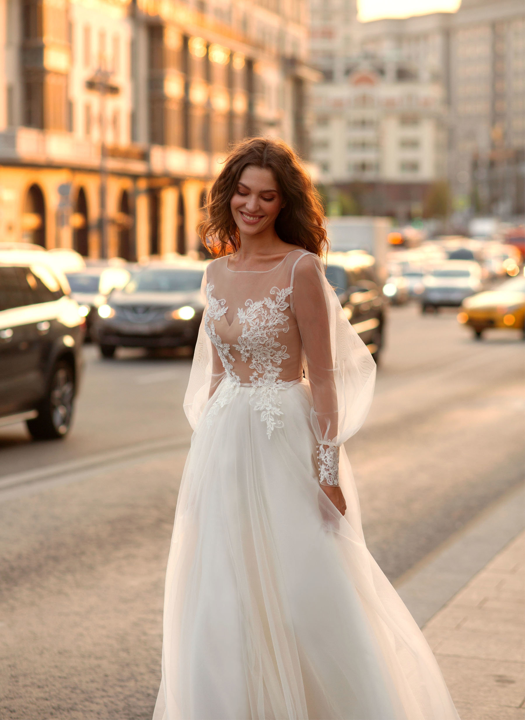 papilio bohemian dresses lace appliques long sleeve tulle bridal gowns plus size beach boho wedding gown vestido de novia