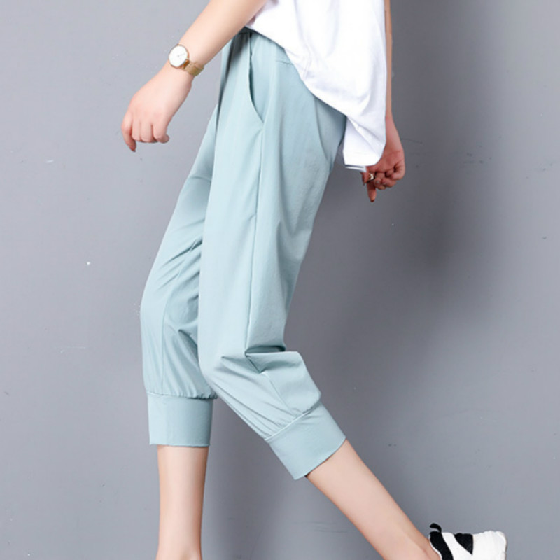 Ice Silk Thin High Waist Pink Sweat Pants Casual Streetwear Summer Black Sweatpants Trousers Joggers Women Baggy Harem Pants
Ice Silk Thin High Waist Pink Sweat Pants Casual Streetwear Summer Black Sweatpants Trousers Joggers Women Baggy Harem Pants
