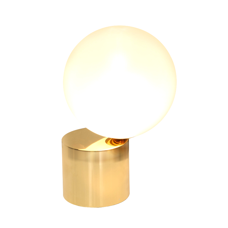 Post Modern LED Table Light G9 lamp creative White glass lampshade table lamp simple light office lamps personality decoration