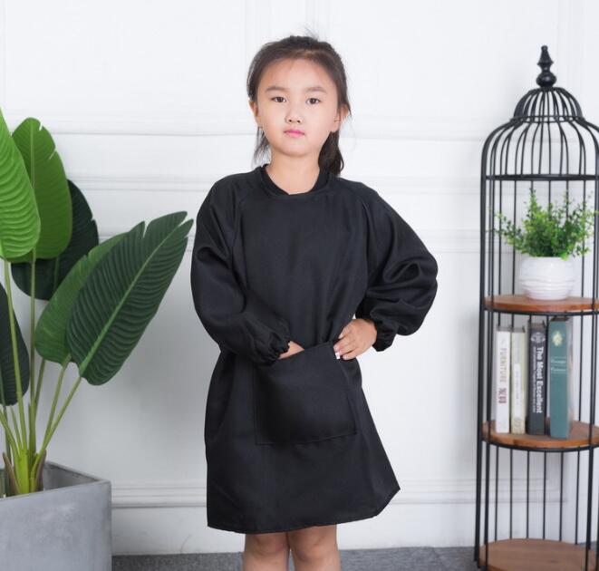 Children Kids Long Sleeve Apron Drawing Painting Waterproof Smock for Practice Brushwork