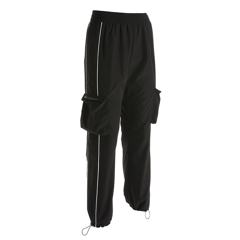 Autumn New Casual Pants Men Slim Fits Hip Hop Fashion Trousers Male Clothing Solid Color Black Pants