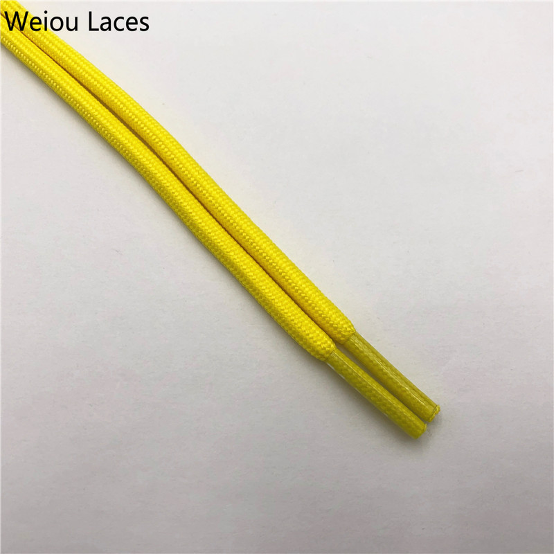 Weiou Fashion 5mm Polyester Rope Shoelaces Non-fading Outdoor Cord Sport Hiking Practical Bootlaces Strong Camping Shoes Laces 120cm