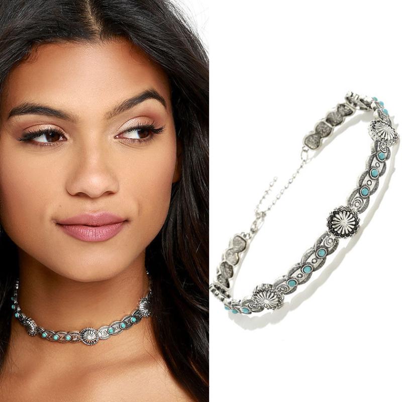LZHLQ Retro texture alloy Synthetic Blue Stone Choker Necklace ladies temperament Metal collar clavicle chain Collier Femme
LZHLQ Retro texture alloy Synthetic Blue Stone Choker Necklace ladies temperament Metal collar clavicle chain Collier Femme