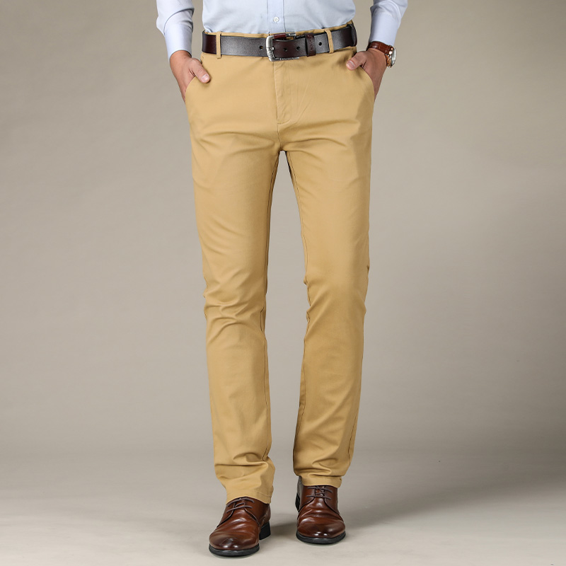 2019 Men's Autumn Fashion Business Casual Long Pants Suit Pants Male Elastic Straight Formal Trousers Plus Big Size 28-38