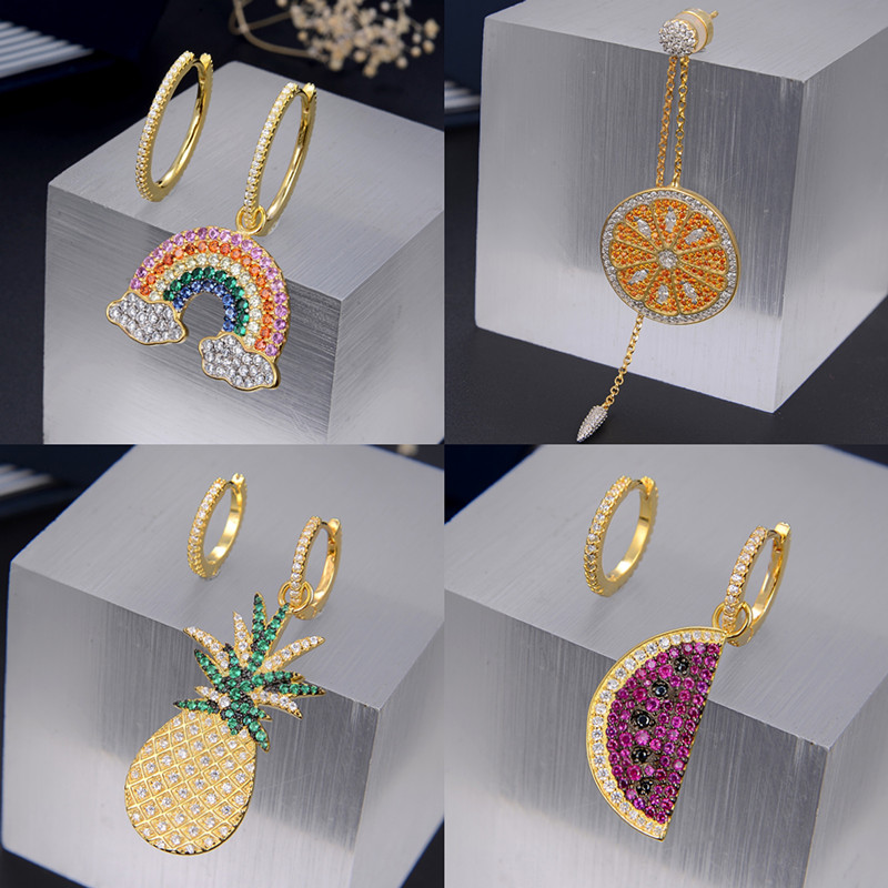 Fashion 925 jewelry Asymmetry hoop Fruit earrings for women cubic zircon studs cactus earring woman 2020 Female A-gift jewelry
Fashion 925 jewelry Asymmetry hoop Fruit earrings for women cubic zircon studs cactus earring woman 2020 Female A-gift jewelry