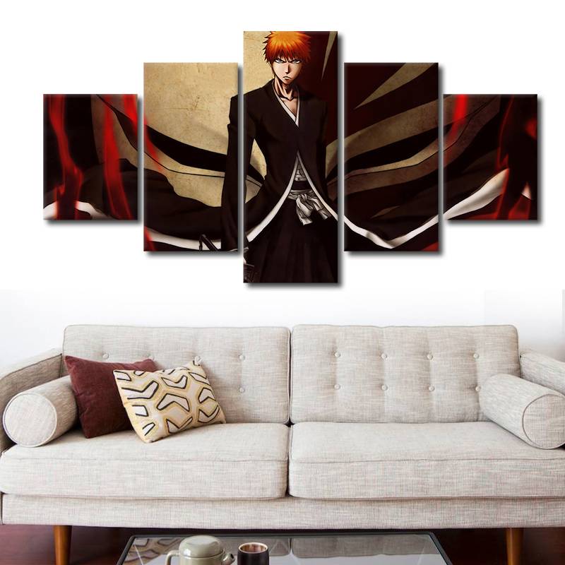 5pcs/set Unframed Bleach kurozaki Ichigo Anime Poter Painting On Canvas Wall Art Painting For Living Room Decor
5pcs/set Unframed Bleach kurozaki Ichigo Anime Poter Painting On Canvas Wall Art Painting For Living Room Decor