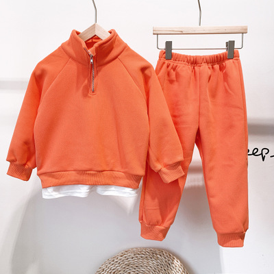 Kids Designer Sets Children Solid Color Plus Velvet Sports Suits Two Piece Set Fashion Tops + Pants Boys Girls Warm Clothes, Pink
Kids Designer Sets Children Solid Color Plus Velvet Sports Suits Two Piece Set Fashion Tops + Pants Boys Girls Warm Clothes, Pink