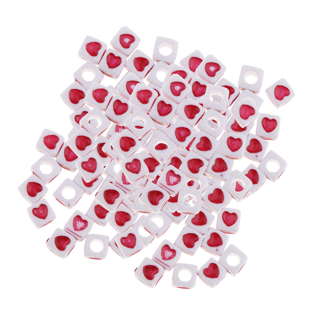 200 Pieces Acrylic Beads Square Red Peach Heart Jewelry Making Beads 7mm, Black
200 Pieces Acrylic Beads Square Red Peach Heart Jewelry Making Beads 7mm, Black