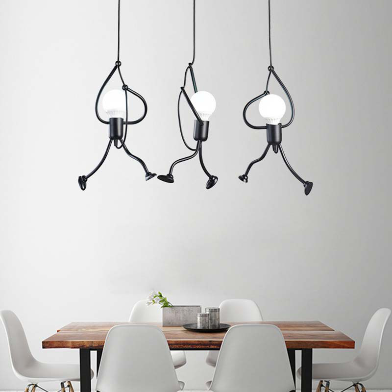 Nordic Creative Iron Hanging Lights For Dining Living Room Little Man Climbing Rope Pendant Lights Art Decoration Pendant Lamp Free shipping
Nordic Creative Iron Hanging Lights For Dining Living Room Little Man Climbing Rope Pendant Lights Art Decoration Pendant Lamp Free shipping