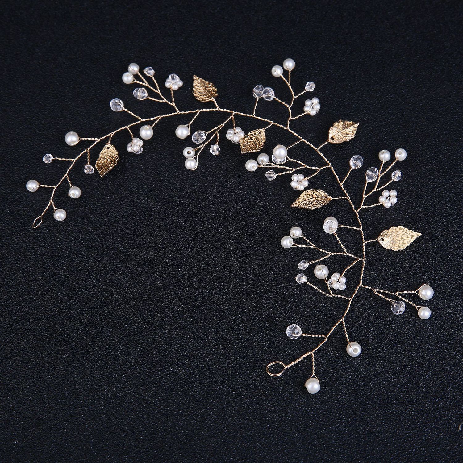 Expert Golden Leaf Pearl Crystal Torsional Beads Hair Chain Hair Band Headwear Bride Wedding Hair Decorate
Expert Golden Leaf Pearl Crystal Torsional Beads Hair Chain Hair Band Headwear Bride Wedding Hair Decorate