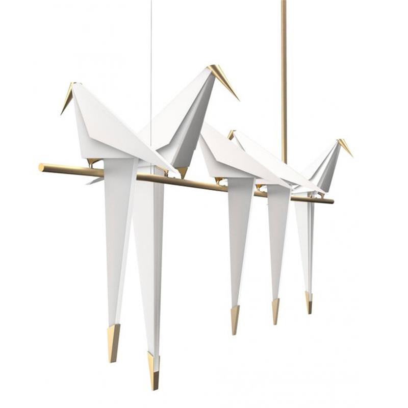 Nordic simplicity origami crane bird modern cafe clothing store restaurant creative study personality restaurant pendant lights